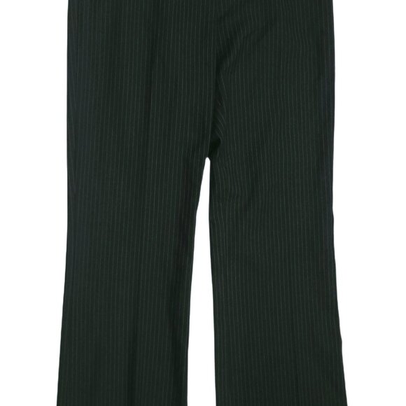 Striped Cotton Low-rise Flare Officewear Pants - Picture 4 of 4
